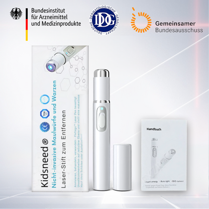 Hier beginnt dein neues Hautvertrauen🔔 𝗞𝗶𝗱𝘀𝗻𝗲𝗲𝗱® Nicht-invasive MoIie- und Warzenentfernung mit dem Laser-Stift 👨‍⚕️ Entwickelt von der Deutschen Dermatologischen Gesellschaft (DDG).