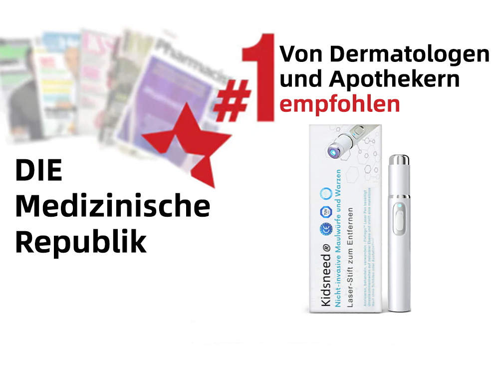 Hier beginnt dein neues Hautvertrauen🔔 𝗞𝗶𝗱𝘀𝗻𝗲𝗲𝗱® Nicht-invasive MoIie- und Warzenentfernung mit dem Laser-Stift 👨‍⚕️ Entwickelt von der Deutschen Dermatologischen Gesellschaft (DDG).